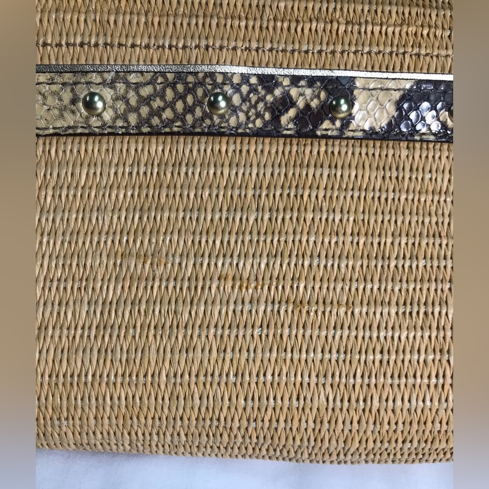 Coach Straw Python Clutch - Picture 13 of 15
